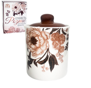 700-12-19 Ємність для сипучих продуктів "Розпис" 520 мл - фото