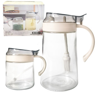 7011-02 Набір ємністей(пляшка для олії-500 мл;ємність-400 мл) - фото