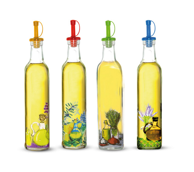 702-5 Пляшка для рослинної олії/оцту 270мл. Мікс - фото