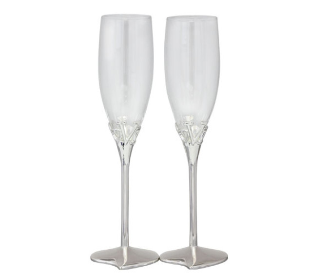 7047-10/У Набір келихів для шампанського Любов 2шт 220мл (без упавки) - фото