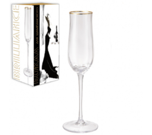 7051-16 Келих для шампанського "Brilliance" 180мл - фото