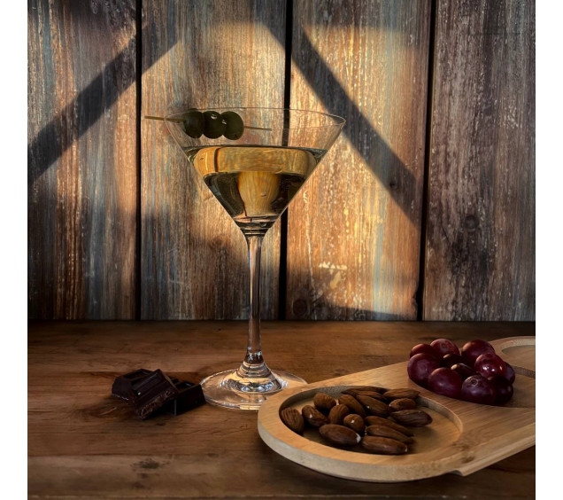 7051-24 Набір келихів для мартіні 4шт, прозоре скло 260 мл - фото 1