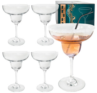 7051-25 Набір келихів для коктелів 4шт, прозоре скло 260 мл - фото