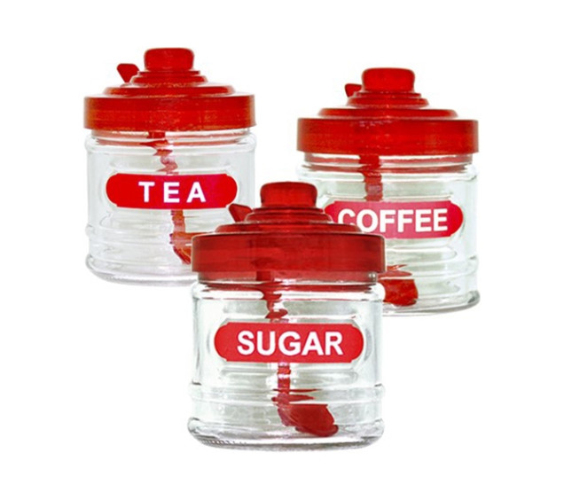 7075 Ємність для спецій червона 320мл - фото