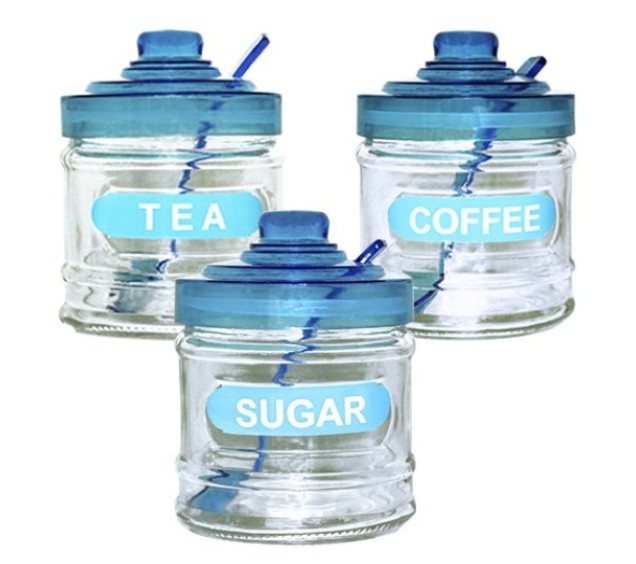 7075 Ємність для спецій блакитна 320мл - фото