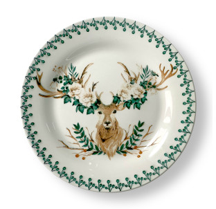 717717-14 ТАРІЛКА ОСНОВНА 8’ ОЛЕНІ - фото