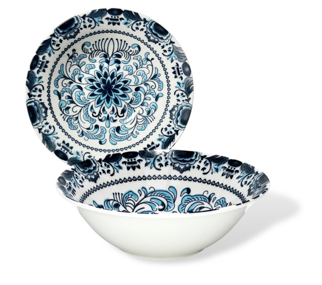 717717-9 САЛАТНИК 7’(500мл) ОРНАМЕНТ БЛЮ - фото