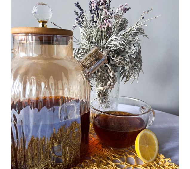 767-18  Чайник-заварник 1.8л Yantar1 з бамбуковою кришкою - фото 3