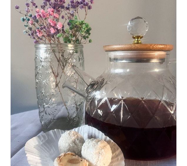 767-5(1) Чайник-заварник 1л LINES з бамбуковою кришкою - фото 2