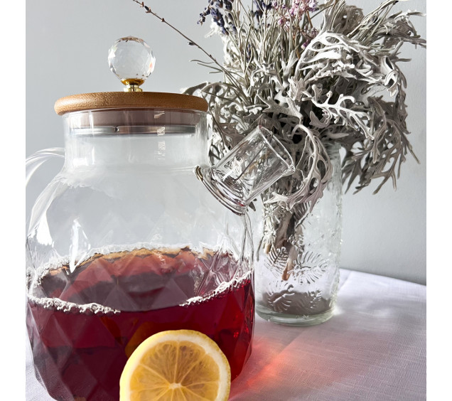 767-9(1) Чайник-заварник 1.5л LINES з бамбуковою кришкою - фото 1