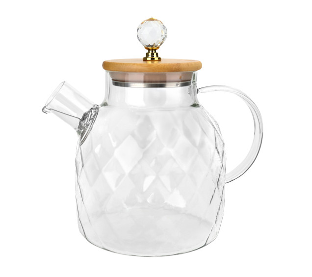 767-9(1) Чайник-заварник 1.5л LINES з бамбуковою кришкою - фото