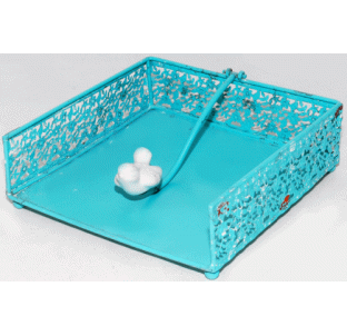 777-036 Підставка для серветок Квіти 18см - фото