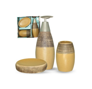 887-05-01 Набір аксесуарів для ванної кімнати Sahara, 3пр - фото