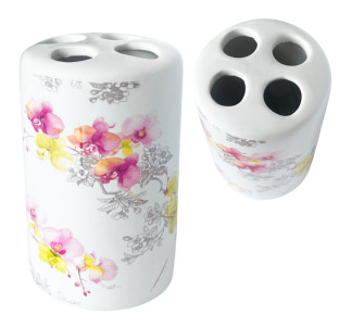 888-06-007/4 Підставка для зубних щіток Орхідея (без подарункової упаковки) - фото