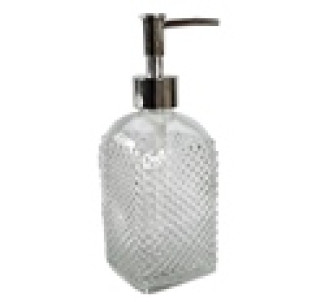 888-04-100 Діспенсер для мила скляний line 580мл - фото