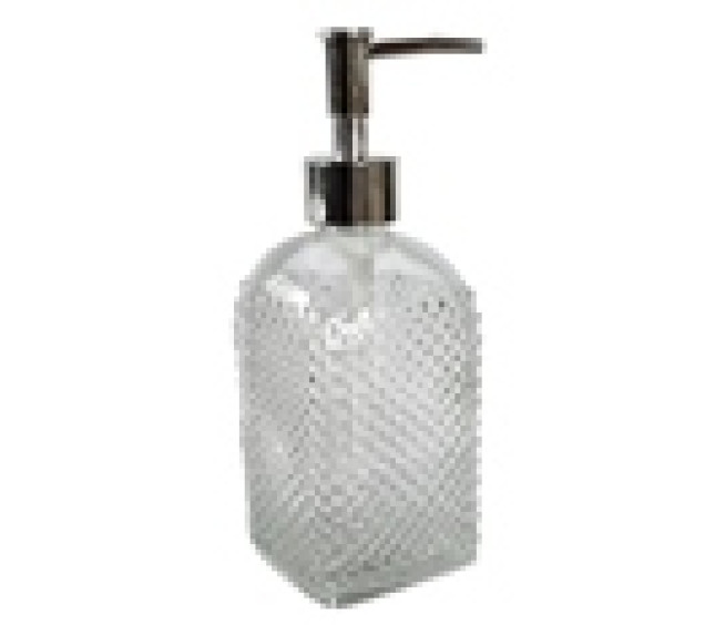 888-04-100 Діспенсер для мила скляний line 580мл - фото