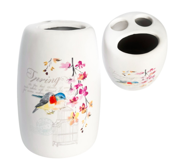 888-06-009/4 Підставка для зубних щітокПташка (без подарункової упаковки) - фото