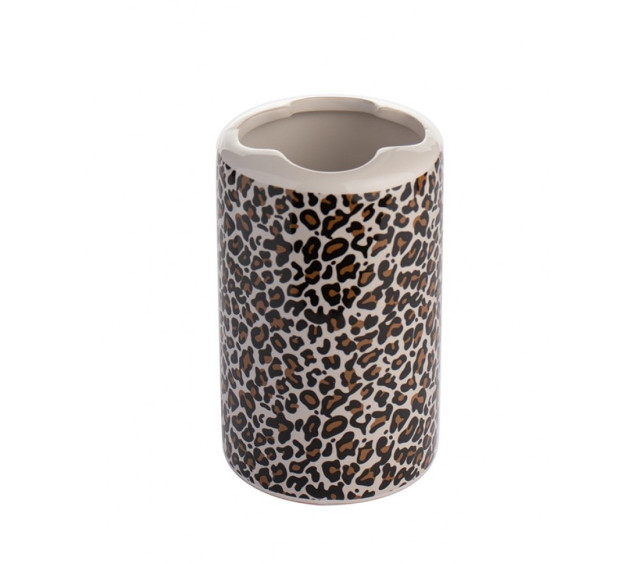 888-06-014/4 Підставка для зубних щіток  Леопард (без подарункової упаковки) - фото