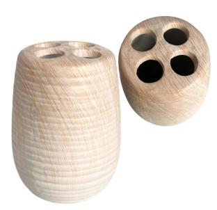 888-06-027/4 Підставка для зубних щіток  Білий Ясен (без подарункової упаковки) - фото