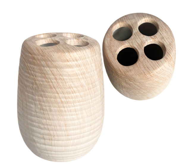 888-06-027/4 Підставка для зубних щіток  Білий Ясен (без подарункової упаковки) - фото