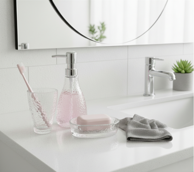 888-150 Набір аксесуарів для ванної кімнати Фьюжн кристал, 3пр - фото 1