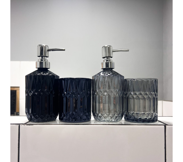 888-167 Набір аксесуарів для ванної кімнати, 2пр ( стакан 300 мл, диспенсер 360мл) Мікс - фото 1