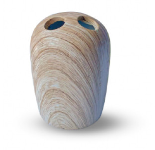 889-06-002/3 Підставка для зубних щіток  Бук (без подарункової упаковки) - фото