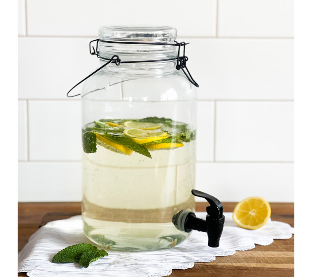 9036-1 Лимонадник 4л на метал. стійці Лофт - фото 3