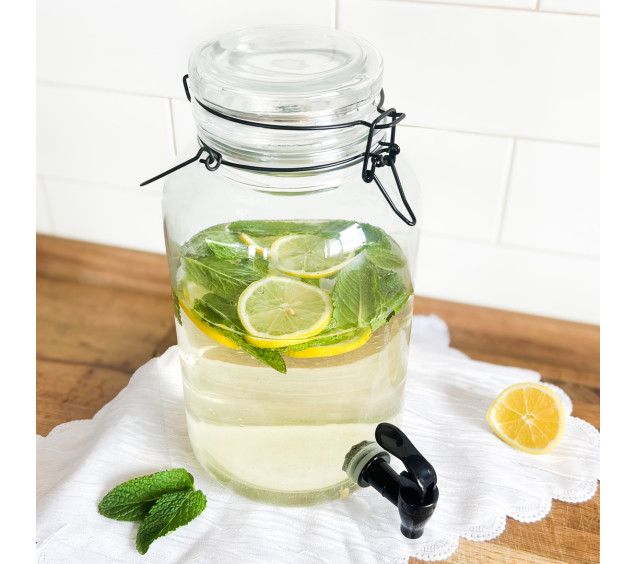 9036-1 Лимонадник 4л на метал. стійці Лофт - фото 2