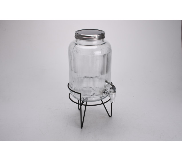 9036-2 Лимонадник Рельєф на мет.підставці 3,8 л - фото 1