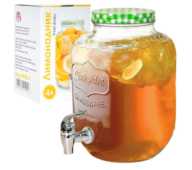 9038-1 Лимонадник 4л - фото