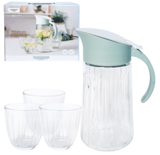9044-01 Набір для соку ( глечик - 1.2 л , стакани - 4 шт по 0.28 л ) - фото
