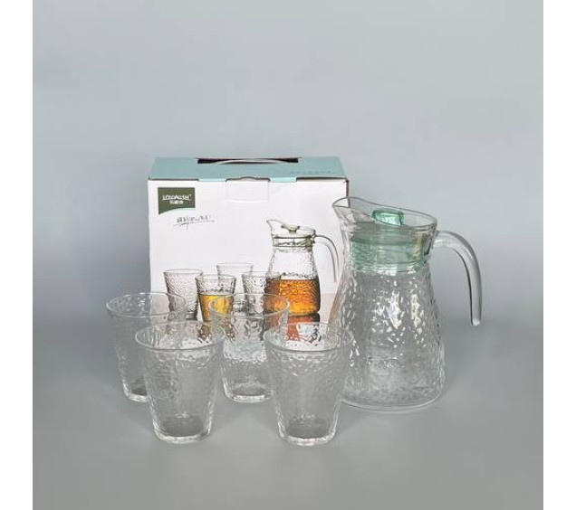 9045-01 Набір для соку (глечик- 1,2 л,склянки 4 шт-250 мл) - фото