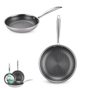 9090-26 Сковорода з антипригарним PFLUON покриттям із захисною насічкою 26см - фото