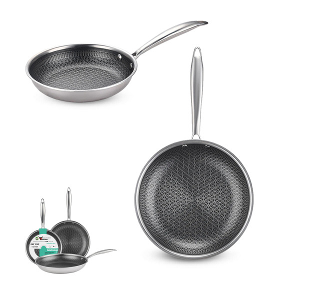 9090-26 Сковорода з антипригарним PFLUON покриттям із захисною насічкою 26см - фото