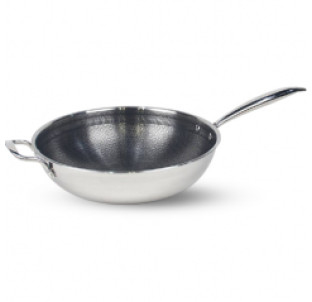 9090-32WOK Сковорода з антипригарним PFLUON покриттям із захисною насічкою 32см - фото