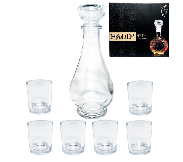 9098-2 Набір для горілки 1+6 (540 мл, 50мл) - фото