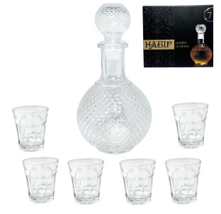 9098-3 Набір для горілки 1+6  (540 мл, 50мл) - фото