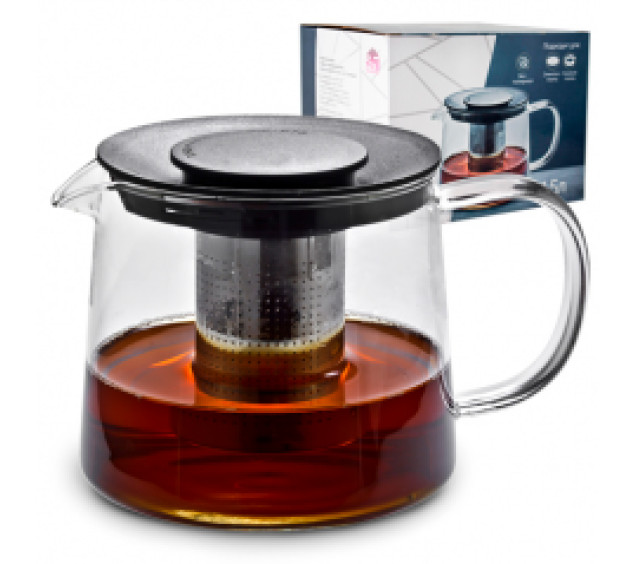 9123  (48) Заварювальний чайник з боросилікатного скла 1500мл Universal - фото