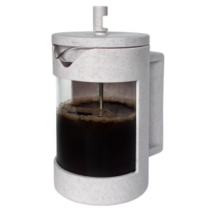 9151/У Заварювальний чайник з поршнем 800мл (еко пластик + боросилікатне, зміцнене скло)без упаковки - фото