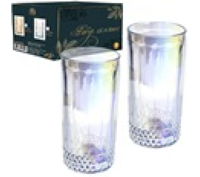 9438 Набір склянок 6шт. Crystal алмаз 400мл - фото