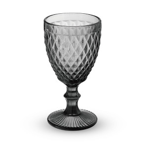 9444-4 Келих для вина Аргайл графіт 240мл - фото