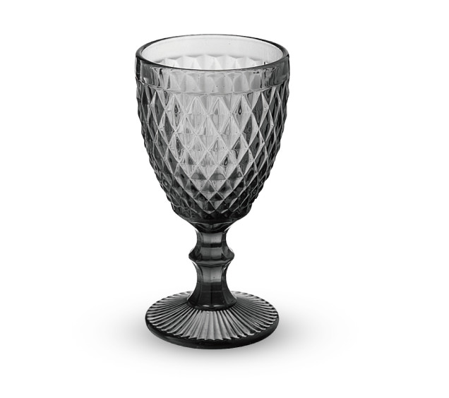 9444-4 Келих для вина Аргайл графіт 240мл - фото