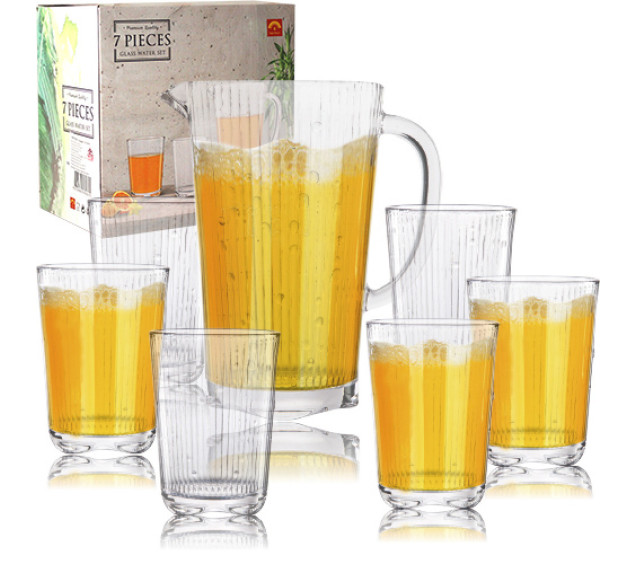 9449 Набір 7 пр. (графін 1,6л+6 склянок 400мл) - фото