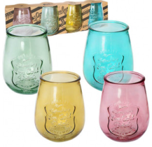 9450-1 Набір стаканів 4 шт. Ретро мікс 700мл - фото