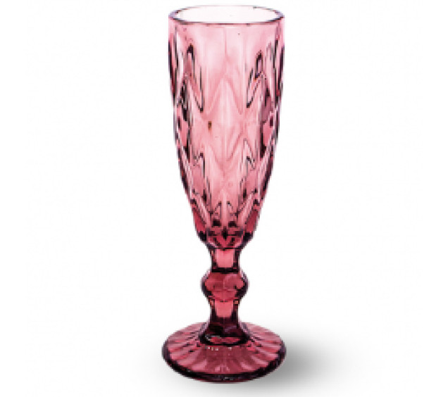 9454-1 Келих для шампанського 200мл Грані бордо - фото