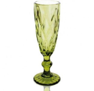 9454-3 Келих для шампанського 200мл Грані смарагд - фото