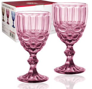 9456 Набір келихів для вина 6шт Вінтаж бордо 340мл - фото