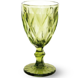 9457-3 Келих для вина 320мл Грані смарагд - фото