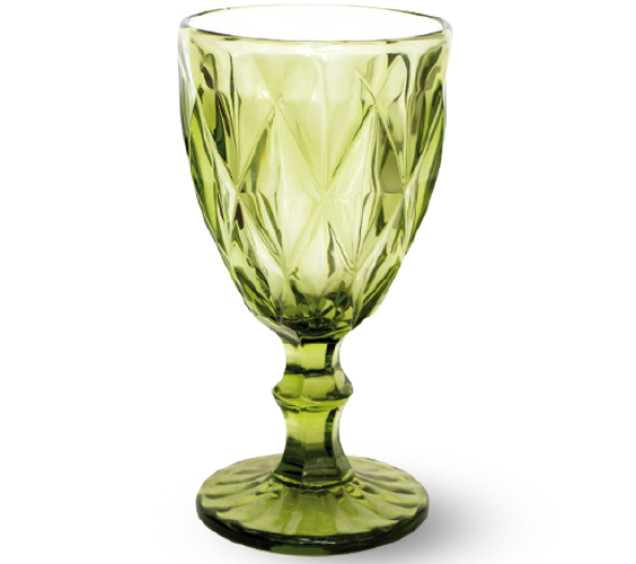 9457-3 Келих для вина 320мл Грані смарагд - фото